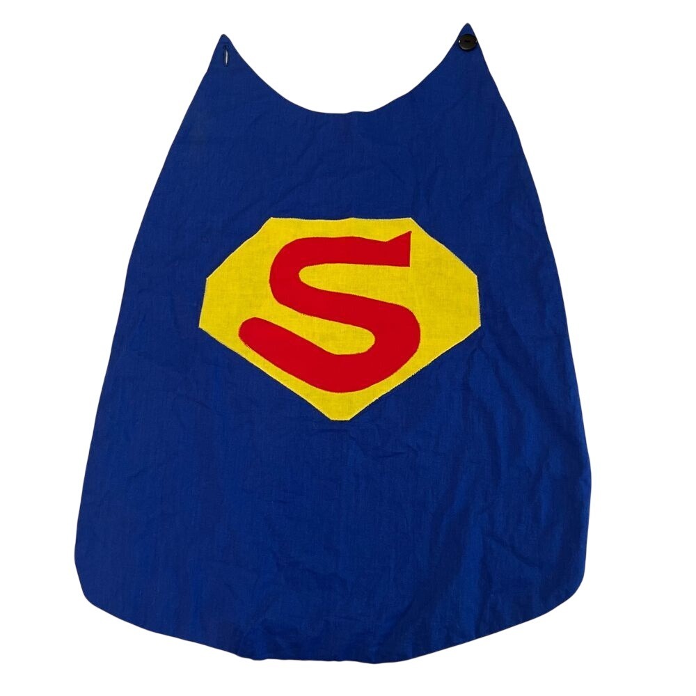 Handcrafted Batman/Superman Reversible Youth Kids Costume Cape, Handmade 358 - Picture 3 of 8